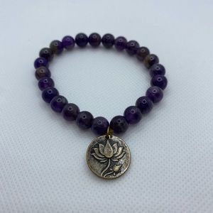 Purple Beaded Bracelet